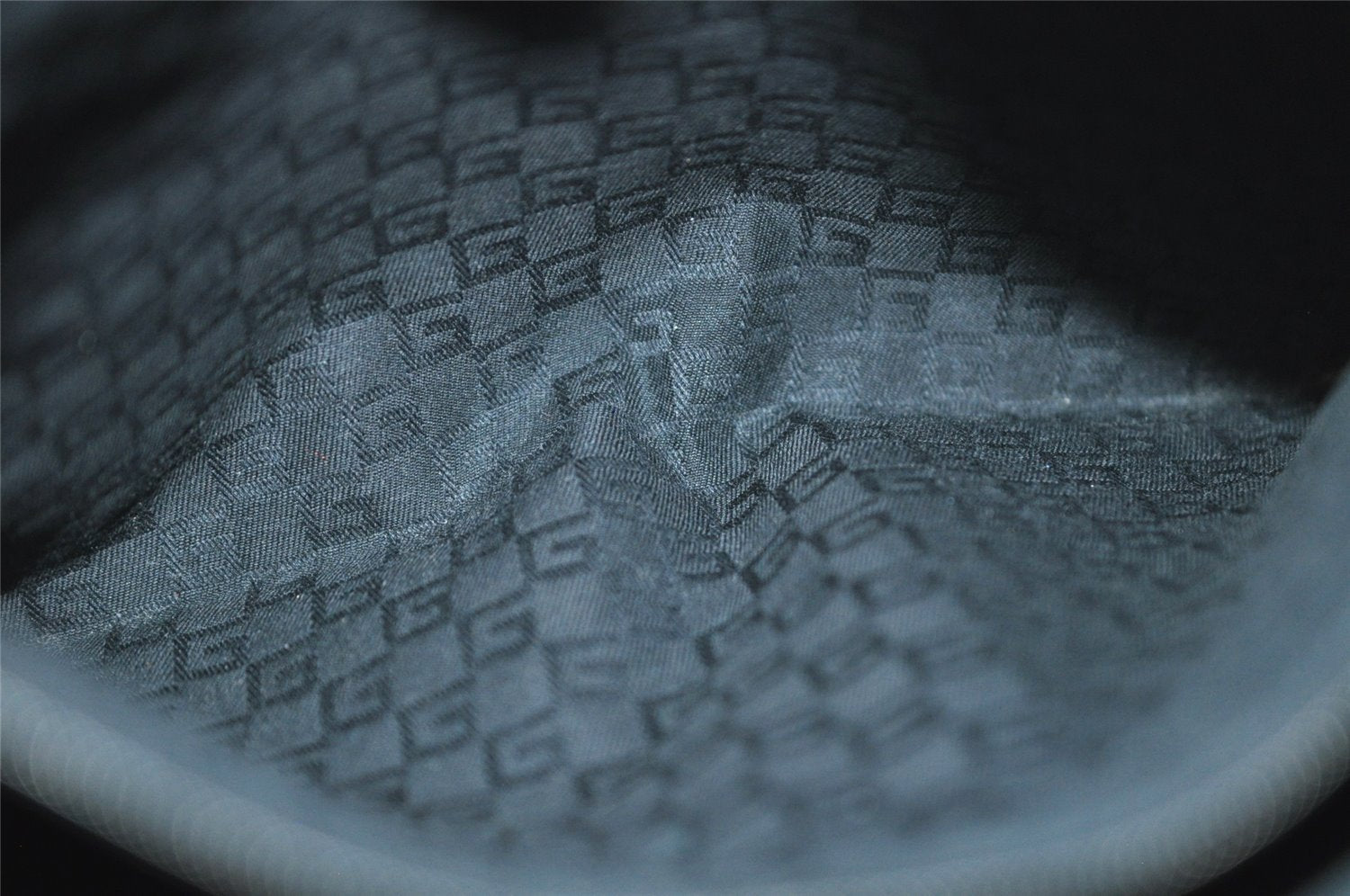 Authentic GUCCI Horsebit Vintage Shoulder Tote Bag Leather 101971 Black 7522I