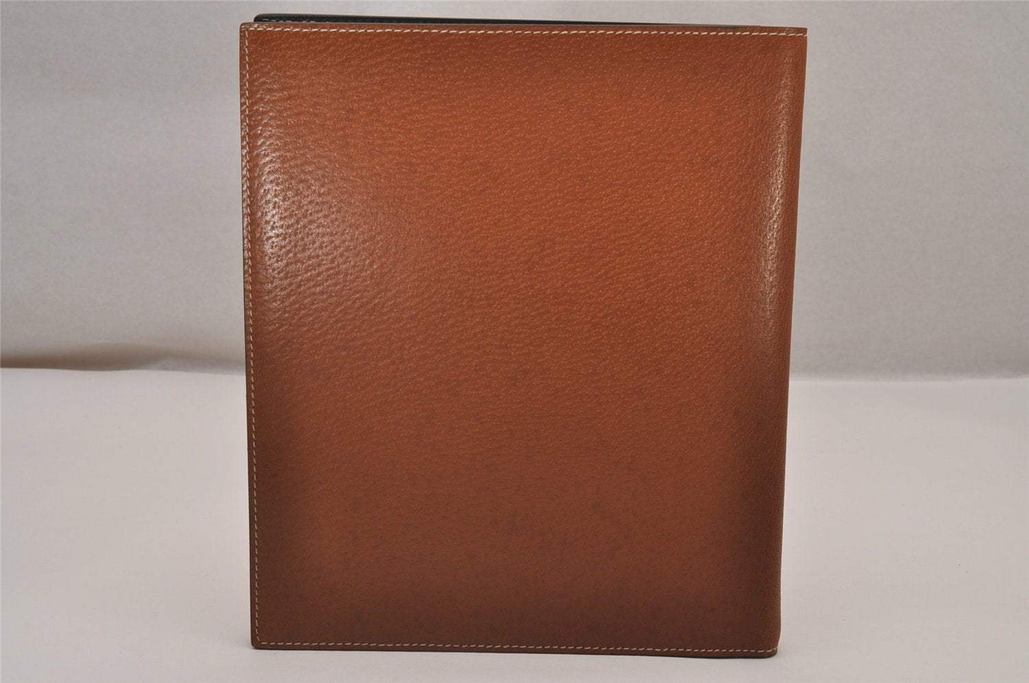 Authentic GUCCI Vintage Note Book Notebook Cover Leather Brown Box 7523I