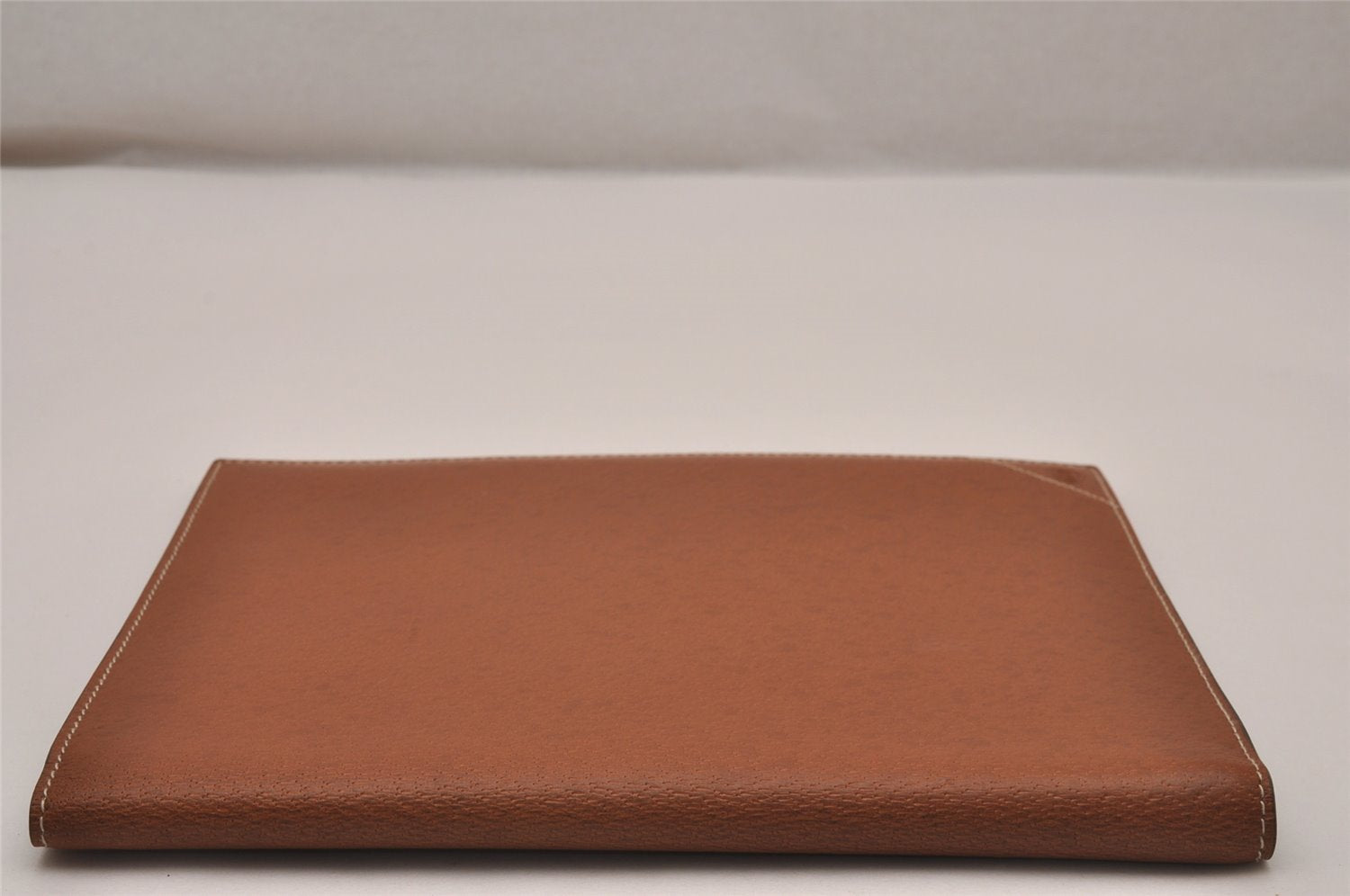 Authentic GUCCI Vintage Note Book Notebook Cover Leather Brown Box 7523I