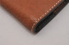 Authentic GUCCI Vintage Note Book Notebook Cover Leather Brown Box 7523I