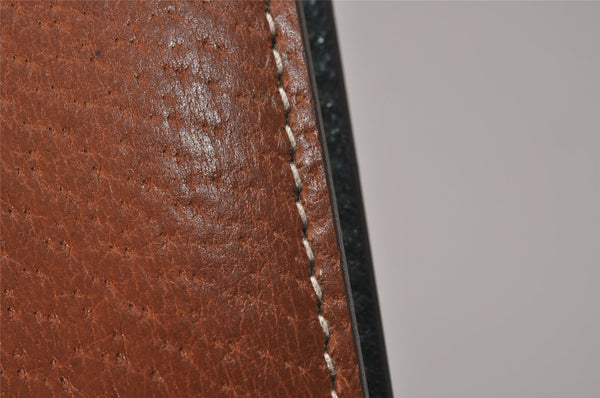 Authentic GUCCI Vintage Note Book Notebook Cover Leather Brown Box 7523I