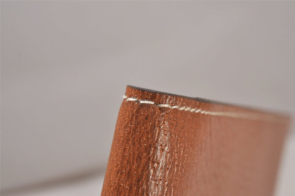 Authentic GUCCI Vintage Note Book Notebook Cover Leather Brown Box 7523I