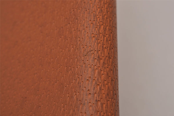 Authentic GUCCI Vintage Note Book Notebook Cover Leather Brown Box 7523I