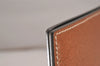 Authentic GUCCI Vintage Note Book Notebook Cover Leather Brown Box 7523I