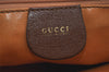 Authentic GUCCI Vintage Bamboo 2Way Hand Shoulder Bag Purse Leather Brown 7523K