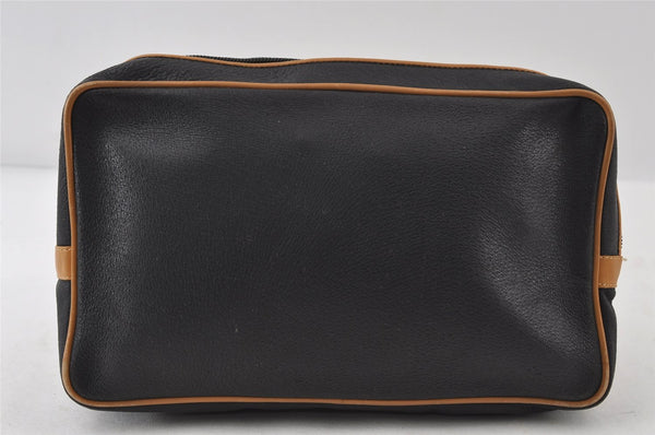 Authentic GUCCI Vintage Clutch Hand Bag Purse Leather Black Junk 7524I