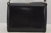 Authentic GUCCI Vintage Shoulder Hand Bag Purse Leather Black 7524J