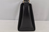 Authentic GUCCI Vintage Shoulder Hand Bag Purse Leather Black 7524J