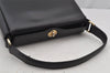 Authentic GUCCI Vintage Shoulder Hand Bag Purse Leather Black 7524J