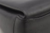 Authentic GUCCI Vintage Shoulder Hand Bag Purse Leather Black 7524J