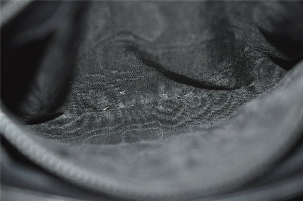 Authentic GUCCI Vintage Shoulder Hand Bag Purse Leather Black 7524J