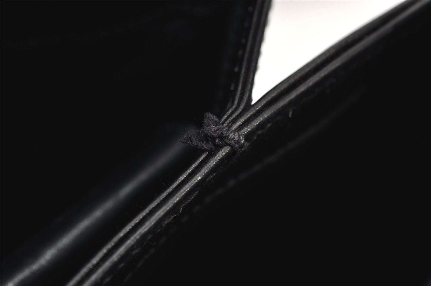 Authentic GUCCI Vintage Shoulder Hand Bag Purse Leather Black 7524J