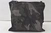 Authentic PRADA Camouflage Nylon Tessuto Leather Shoulder Cross Bag Khaki 7524K