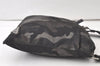 Authentic PRADA Camouflage Nylon Tessuto Leather Shoulder Cross Bag Khaki 7524K