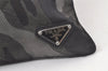 Authentic PRADA Camouflage Nylon Tessuto Leather Shoulder Cross Bag Khaki 7524K