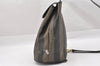 Authentic FENDI Pequin Shoulder Cross Body Bag PVC Leather Brown Black 7525I