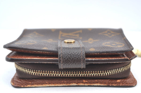 Authentic Louis Vuitton Monogram Compact Zip Bifold Wallet Purse M61667 LV 7526H