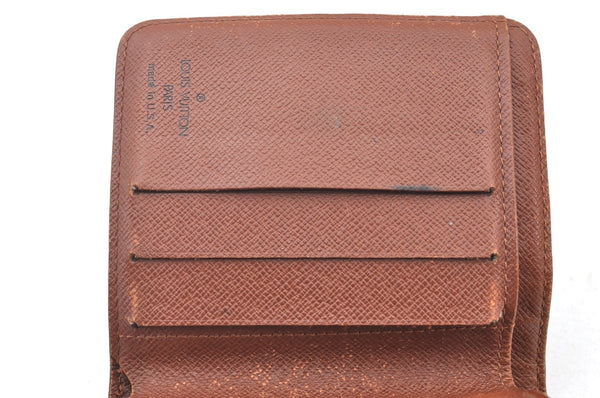 Authentic Louis Vuitton Monogram Compact Zip Bifold Wallet Purse M61667 LV 7526H