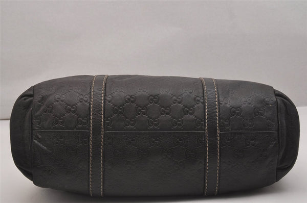 Authentic GUCCI Guccissima Shoulder Tote Bag GG Leather 211935 Brown 7526J