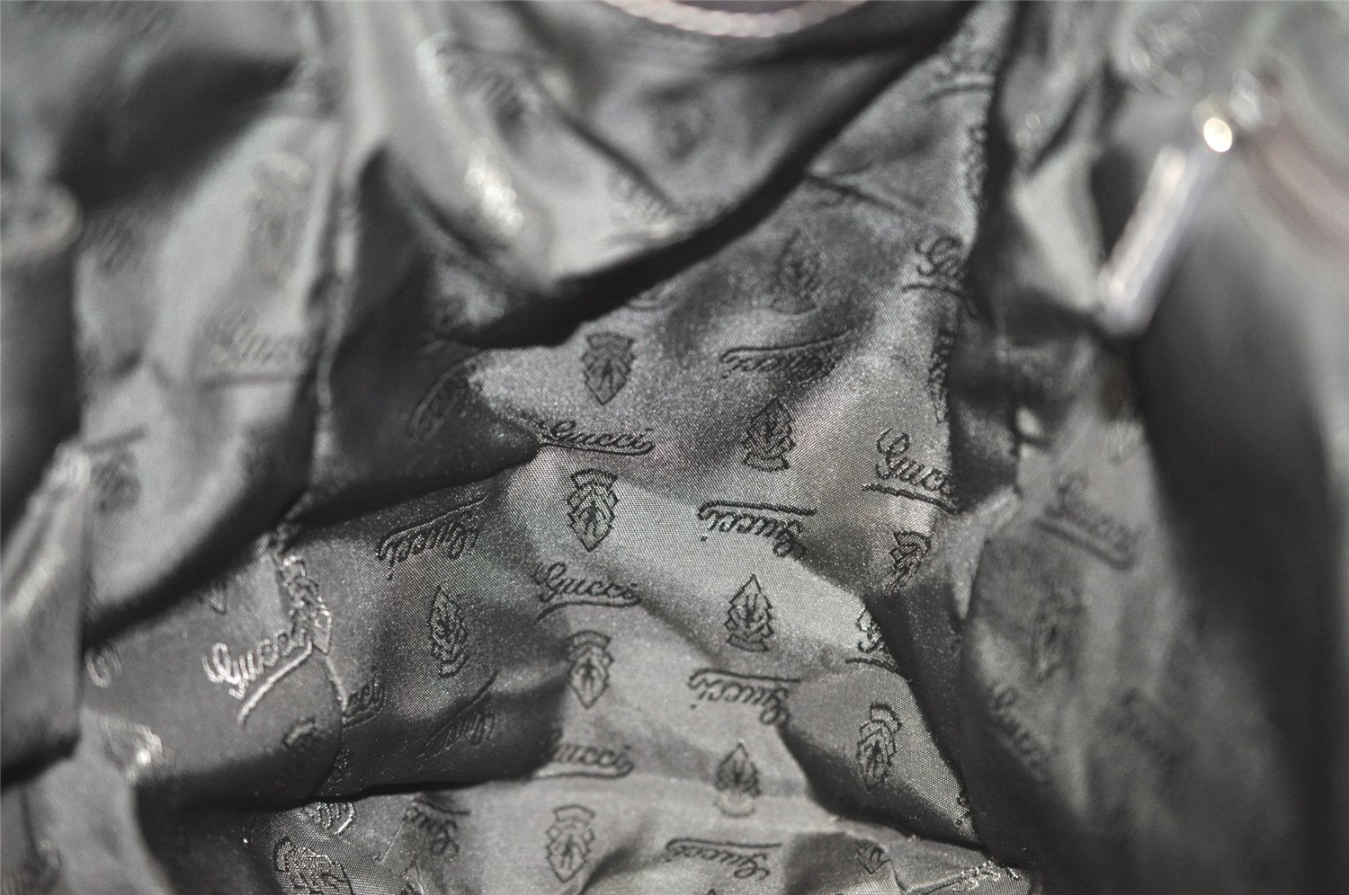 Authentic GUCCI Guccissima Shoulder Tote Bag GG Leather 211935 Brown 7526J