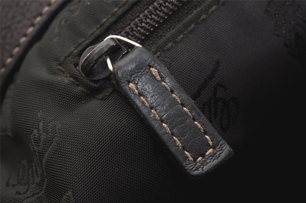 Authentic GUCCI Guccissima Shoulder Tote Bag GG Leather 211935 Brown 7526J