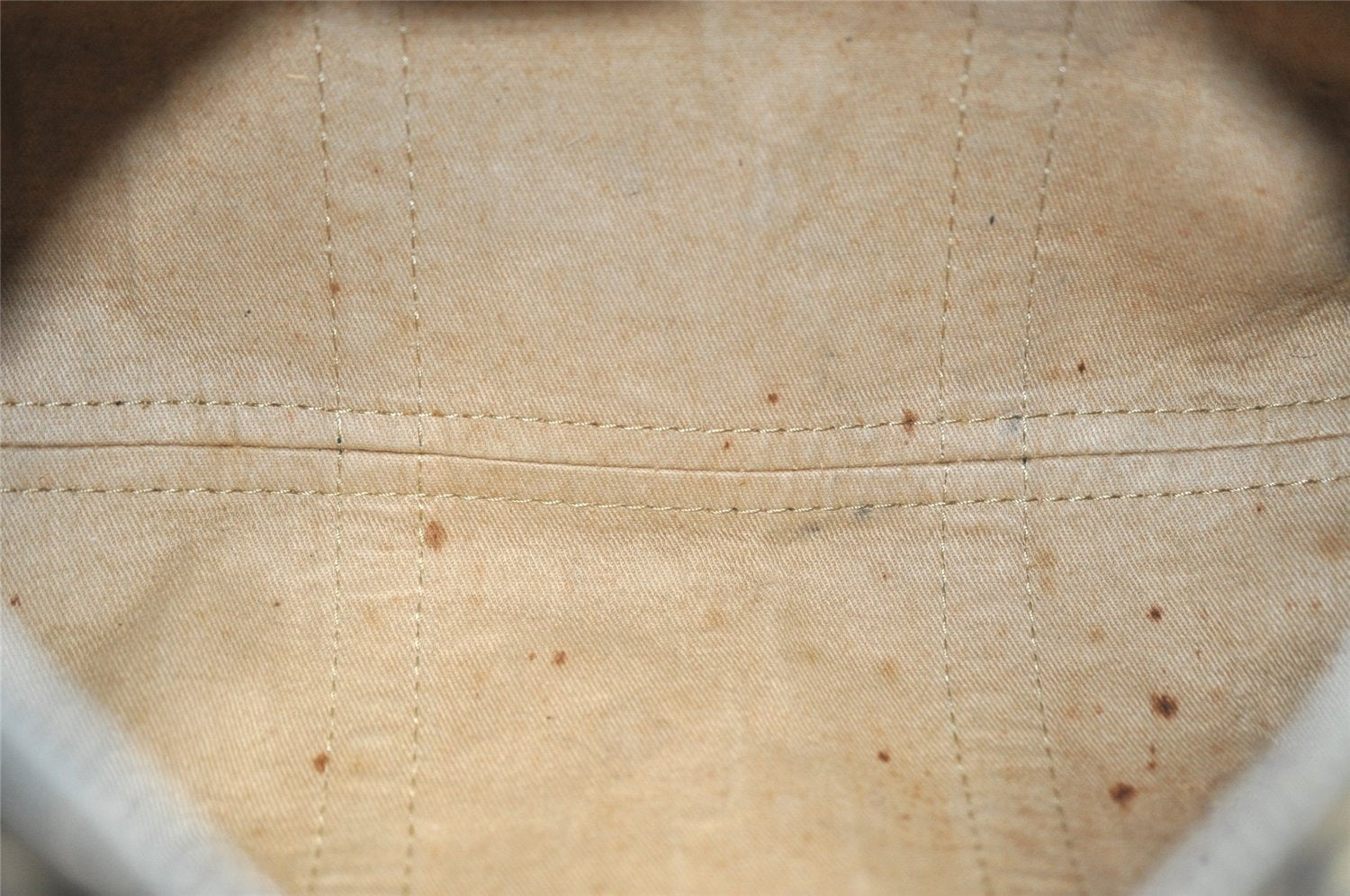 Authentic Christian Dior Trotter Hand Boston Bag Canvas Leather Blue 7527I