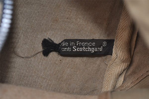 Authentic Christian Dior Trotter Hand Boston Bag Canvas Leather Blue 7527I