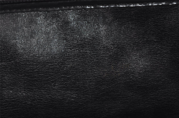 Authentic Christian Dior Trotter Shoulder Bag Purse Canvas Leather Blue 7528I