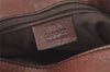 Authentic GUCCI Horsebit Shoulder Bag Purse GG Canvas Leather 101975 Brown 7528K