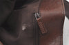 Authentic GUCCI Horsebit Shoulder Bag Purse GG Canvas Leather 101975 Brown 7528K