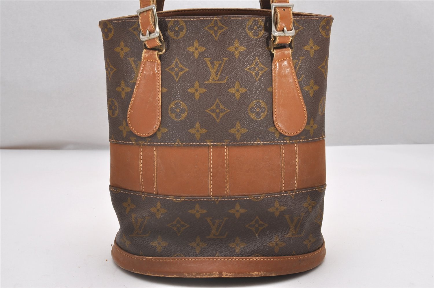 Authentic Louis Vuitton Monogram Bucket PM Shoulder Tote Bag USA Model LV 7529I