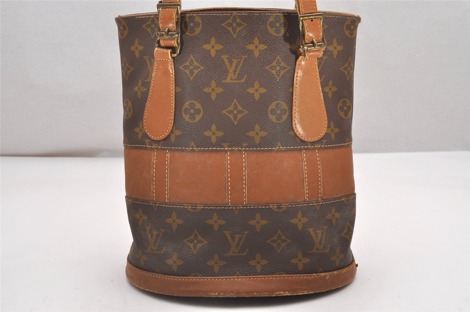 Authentic Louis Vuitton Monogram Bucket PM Shoulder Tote Bag USA Model LV 7529I
