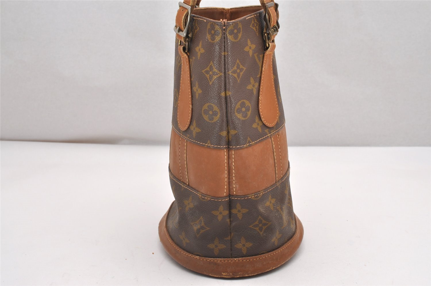 Authentic Louis Vuitton Monogram Bucket PM Shoulder Tote Bag USA Model LV 7529I