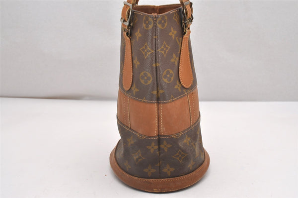 Authentic Louis Vuitton Monogram Bucket PM Shoulder Tote Bag USA Model LV 7529I