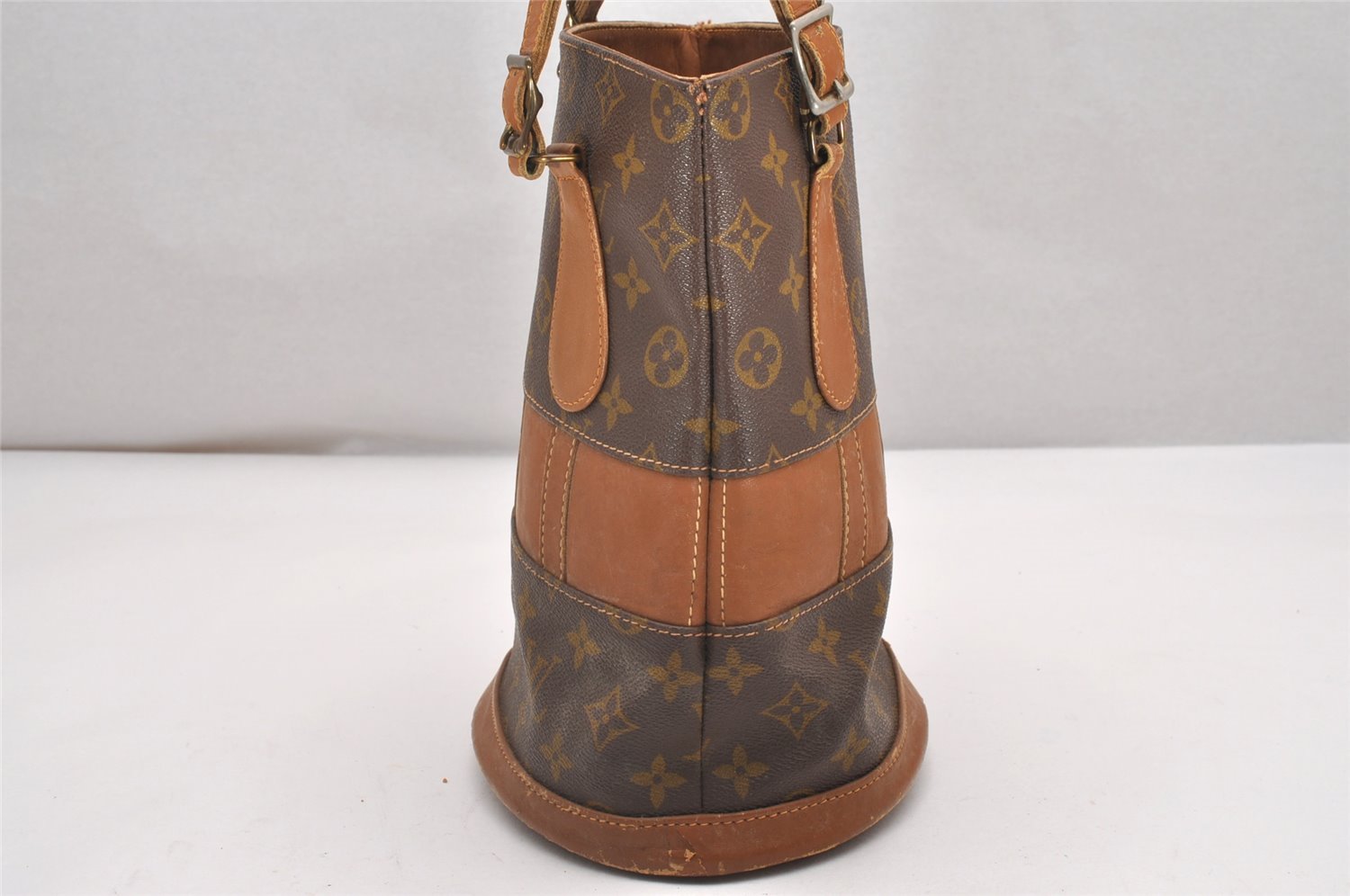 Authentic Louis Vuitton Monogram Bucket PM Shoulder Tote Bag USA Model LV 7529I
