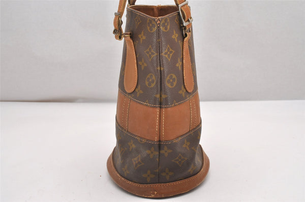 Authentic Louis Vuitton Monogram Bucket PM Shoulder Tote Bag USA Model LV 7529I