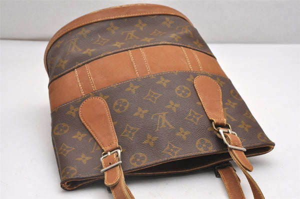 Authentic Louis Vuitton Monogram Bucket PM Shoulder Tote Bag USA Model LV 7529I