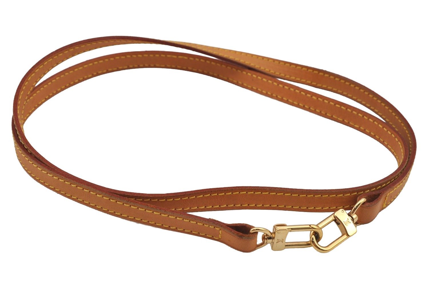 Authentic Louis Vuitton Leather Shoulder Strap Beige 45.5