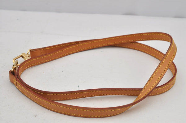 Authentic Louis Vuitton Leather Shoulder Strap Beige 45.5" LV 7531J