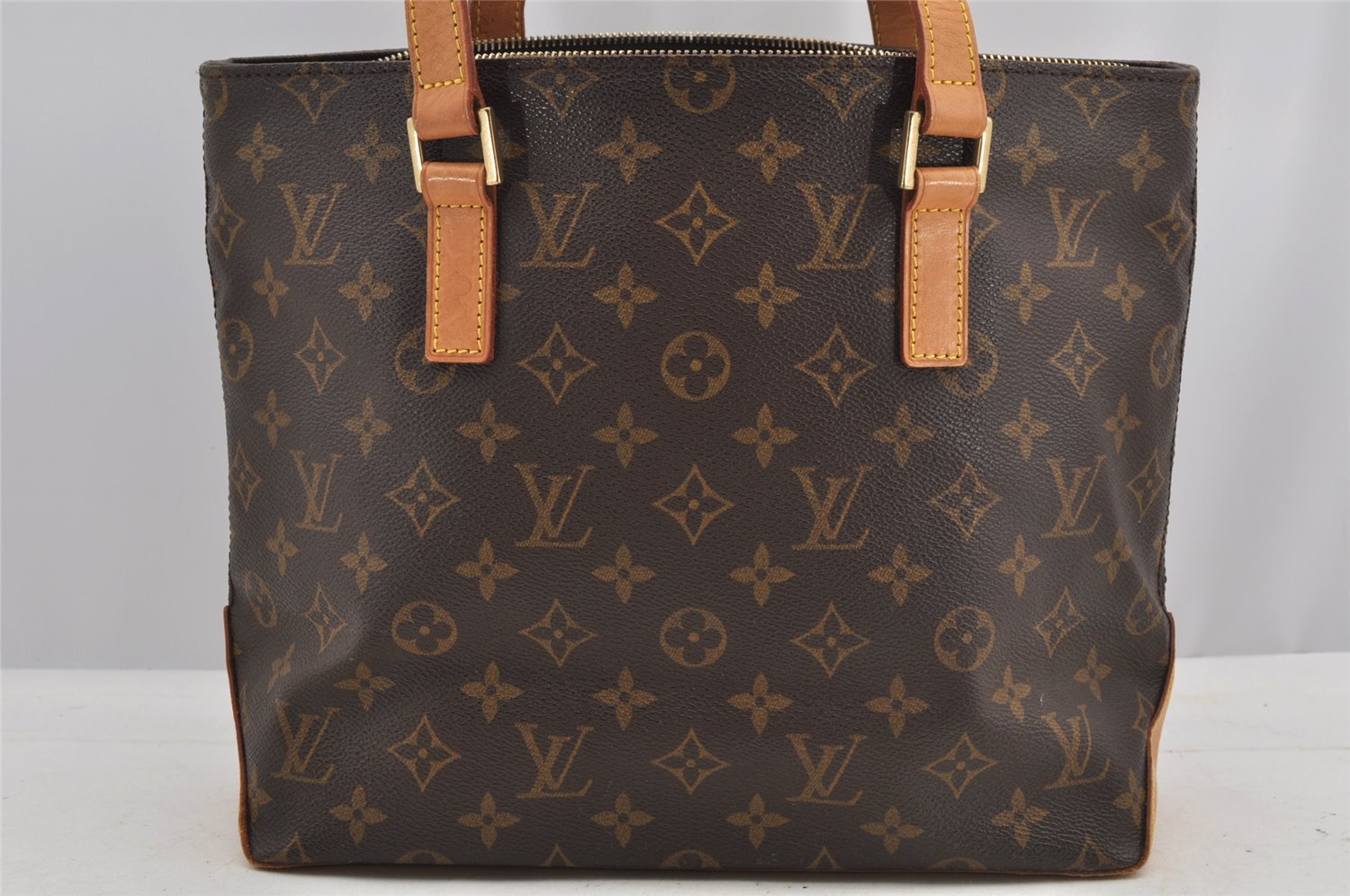 Authentic Louis Vuitton Monogram Cabas Piano Shoulder Tote Bag M51148 Junk 7532I