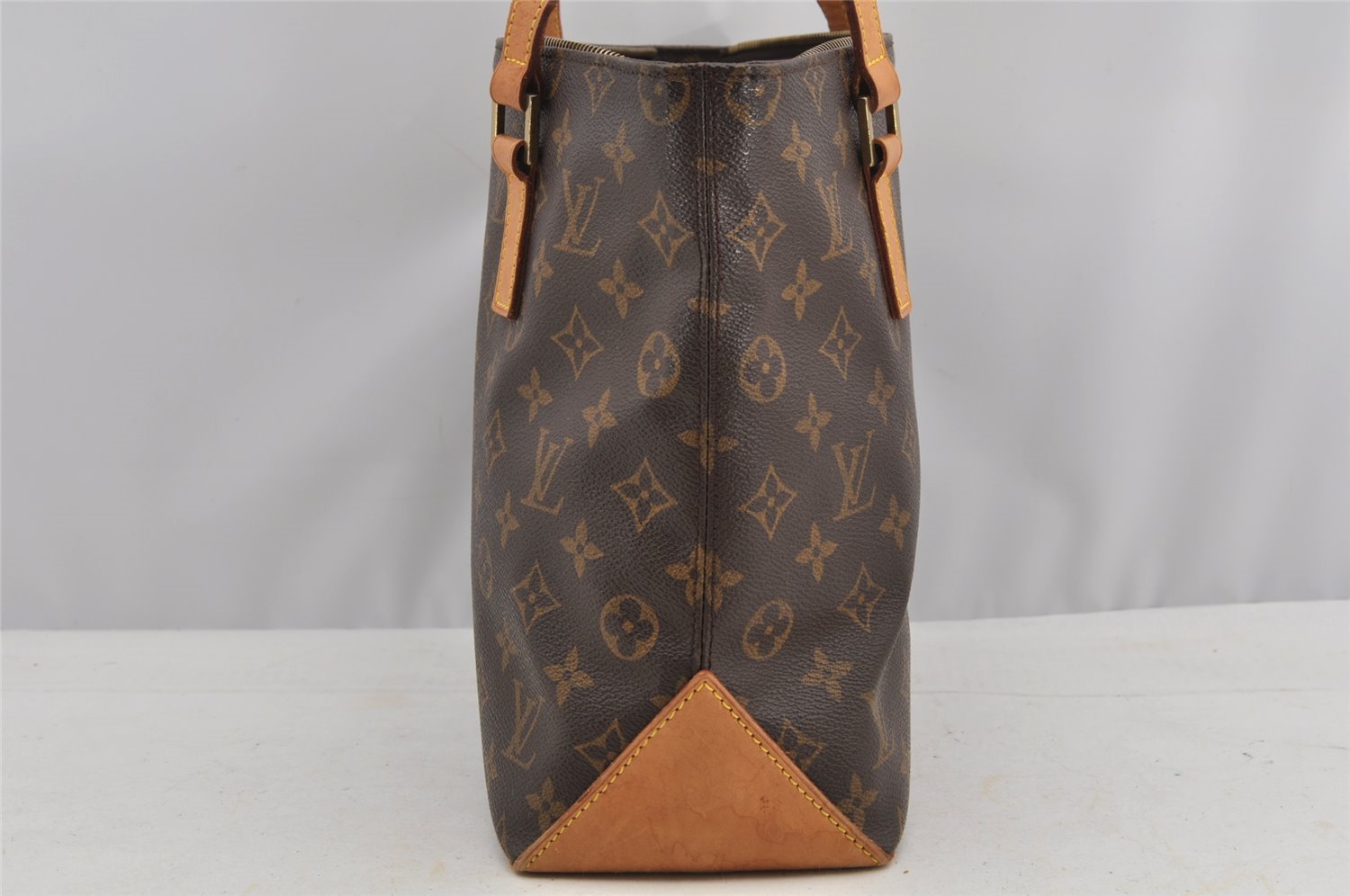 Authentic Louis Vuitton Monogram Cabas Piano Shoulder Tote Bag M51148 Junk 7532I