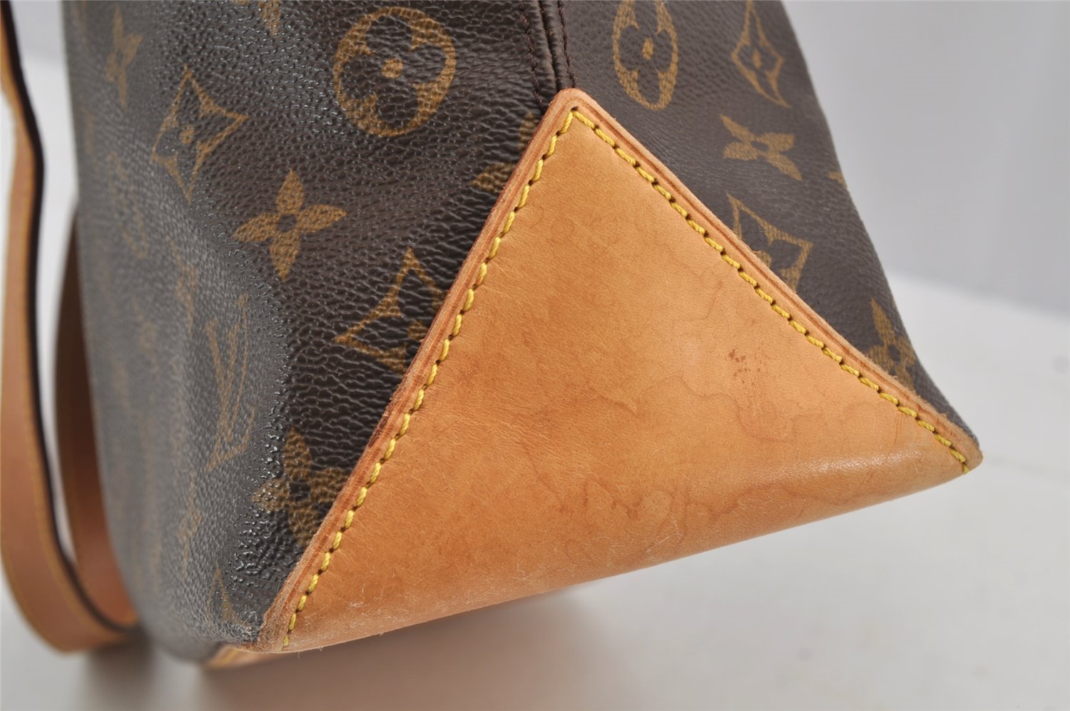 Authentic Louis Vuitton Monogram Cabas Piano Shoulder Tote Bag M51148 Junk 7532I