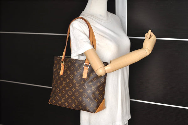 Authentic Louis Vuitton Monogram Cabas Piano Shoulder Tote Bag M51148 Junk 7532I