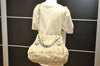 Authentic PRADA Tessuto Gaufre Nylon Leather 2Way Shoulder Hand Bag Beige 7532K