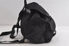 Authentic PRADA Vintage Nylon Tessuto Leather Backpack Black 7533I