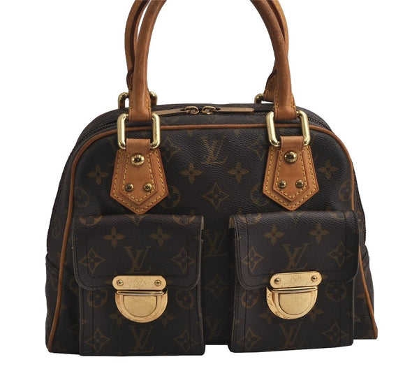 Authentic Louis Vuitton Monogram Manhattan PM Hand Bag Purse M40026 LV 7533J