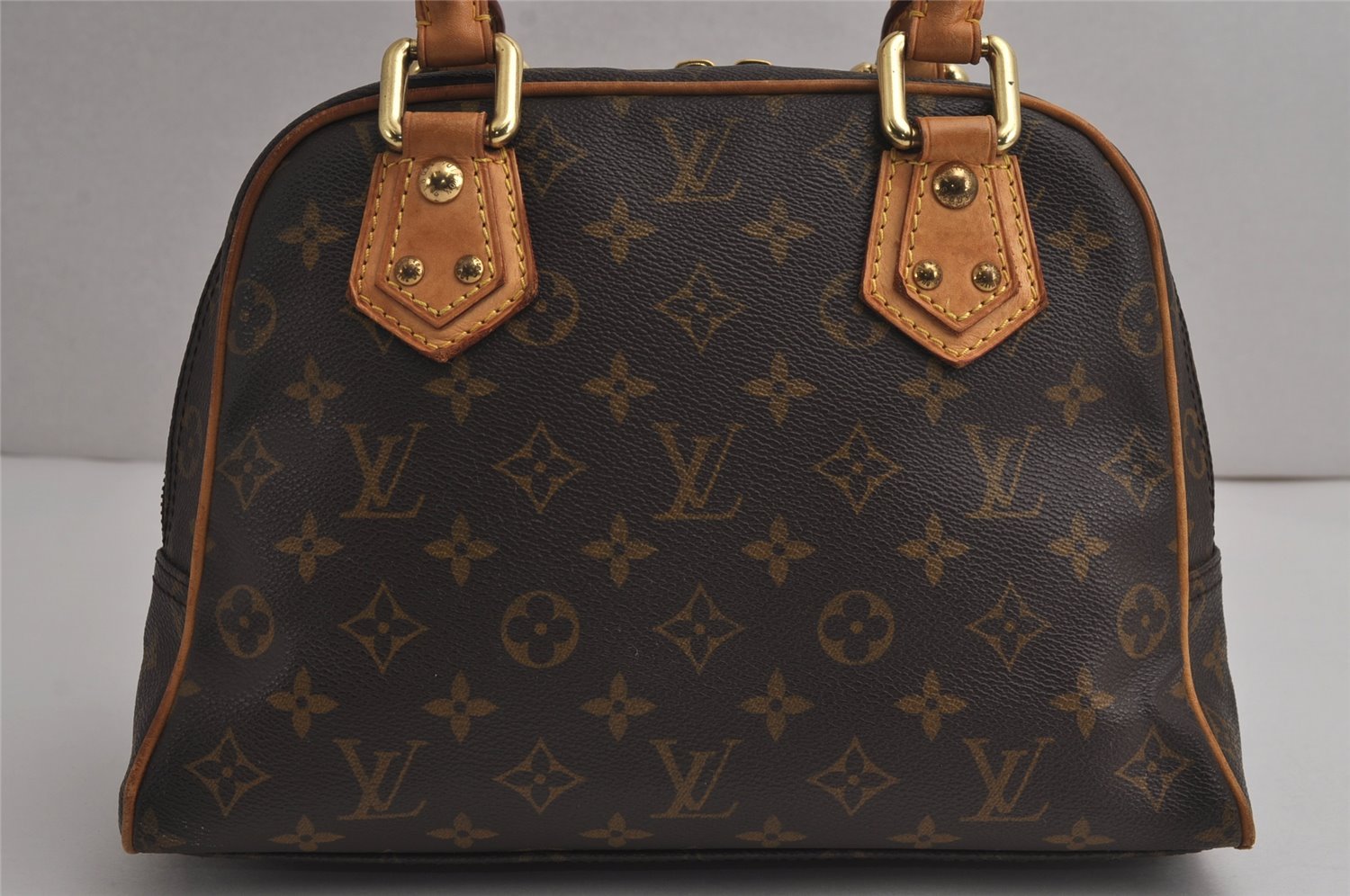 Authentic Louis Vuitton Monogram Manhattan PM Hand Bag Purse M40026 LV 7533J