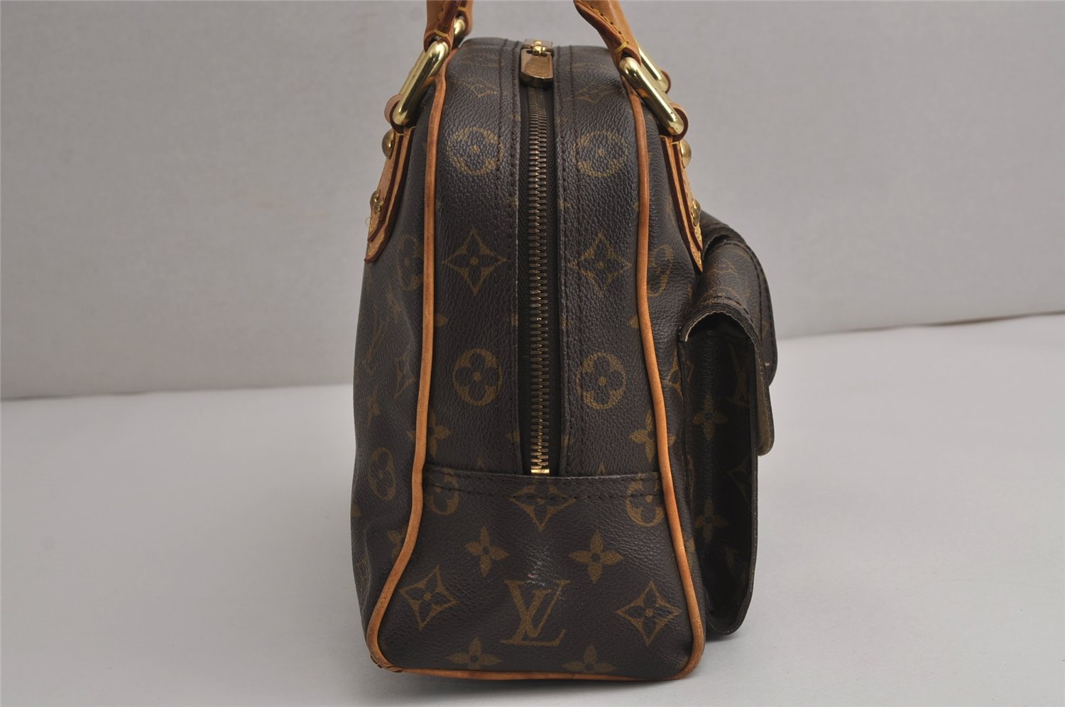 Authentic Louis Vuitton Monogram Manhattan PM Hand Bag Purse M40026 LV 7533J