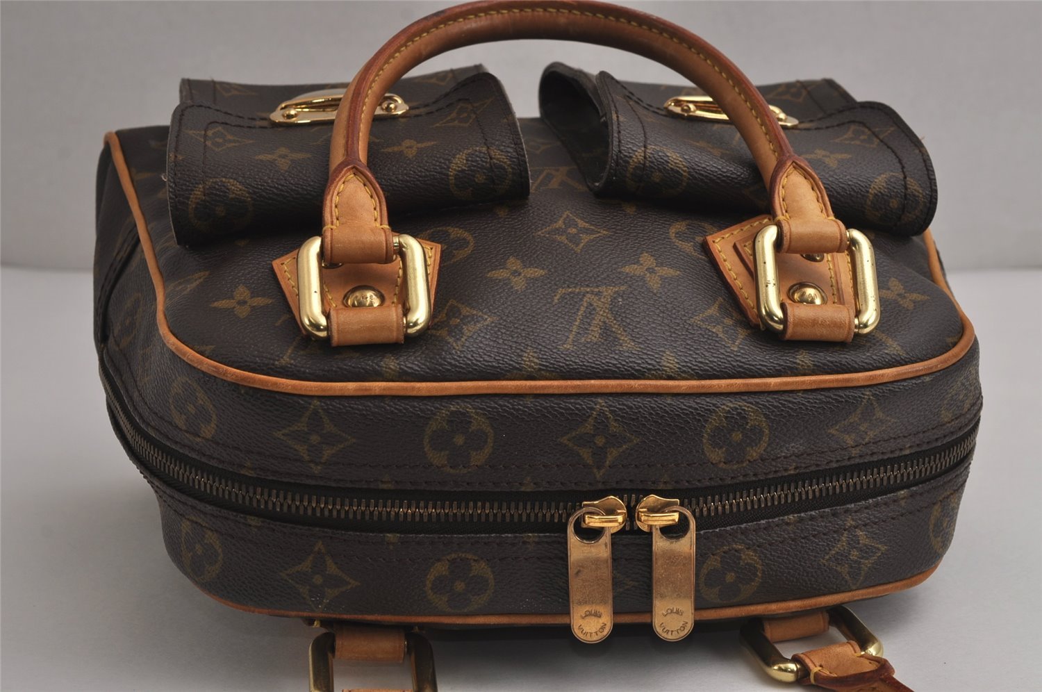 Authentic Louis Vuitton Monogram Manhattan PM Hand Bag Purse M40026 LV 7533J