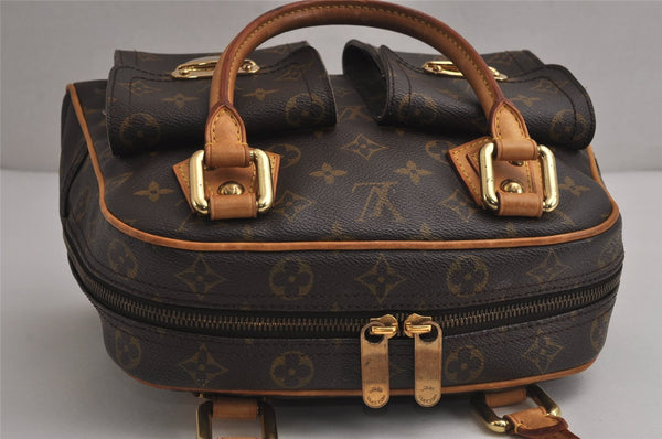 Authentic Louis Vuitton Monogram Manhattan PM Hand Bag Purse M40026 LV 7533J